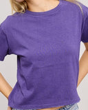 Boxy PURPLE Football T-Shirt