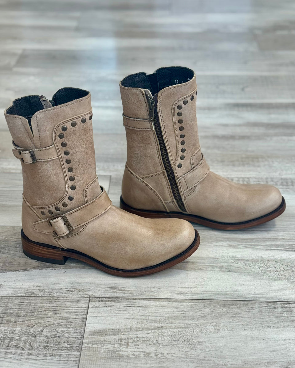 Pandora Moto Boot - Buckskin – Bella Blue Boutique