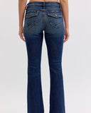 Flap Pocket Mid Rise Bootcut Jeans