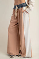 Color Block French Terry Pant - Cinnamonm