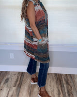 Multi Color Sweater Vest