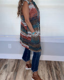 Multi Color Sweater Vest