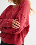 Boatneck Waffle Pullover- 5 Colors