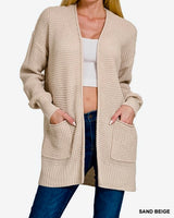 Waffle Cardigan - 2 Colors