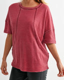 Washed Waffle Short Sleeve - Multi Colors