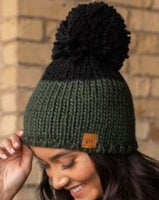 Green & Black Beanie