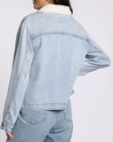 Denim Jacket w/ Sherpa Collar