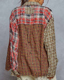 Paisley Patch Plaid Button Down