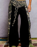 Waffle Camo Panel Pant