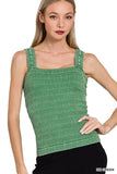 Wrinkle Texture Tank - Multiple Colors