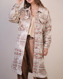 Print Midi Coat - *3//COLORS*