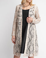 Lace Cardigan w/ Button Detail - *2//COLORS*