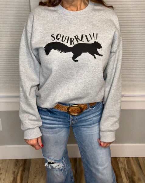 Squirrel Sweatshirt - Heather Grey