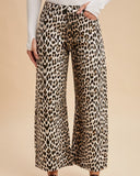 Leopard Print Baby Barrel Pant