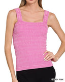 Wrinkle Texture Tank - Multiple Colors