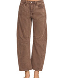 Mid Rise Barrel Jeans - *2/Colors*