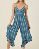 Ruffle Detail Print Jumpsuit - *2//Colors*