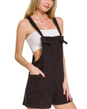 Knotted Denim Romper / Shortalls *2//COLORS*