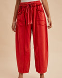 Mineral Washed French Terry Barrel  - 2//COLORS