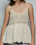 Crochet Detail Tank - 2//Colors