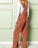 Distressed Corduroy Overalls - *5//COLORS*