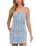 Stretchy Mini Denim Dress
