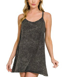 Washed Romper Dress *5//COLORS*