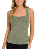 Wrinkle Texture Tank - Multiple Colors