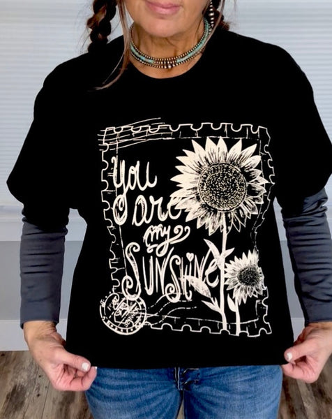 You Are My Sunshine T-Shirt - Black