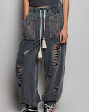 Distressed Jogger  - *3//Colors*