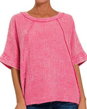 Washed Gauze Raglan Top - *4//COLORS*