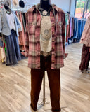 Hooded Flannel - *2/COLORS*