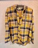 Hooded Flannel - *2/COLORS*