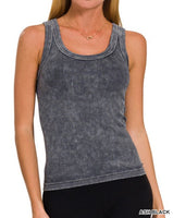 Reversible Washed Ribbed Tank - *7//COLORS*