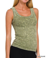 Reversible Washed Ribbed Tank - *7//COLORS*