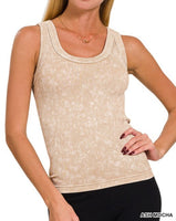 Reversible Washed Ribbed Tank - *7//COLORS*