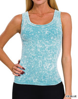 Reversible Washed Ribbed Tank - *7//COLORS*