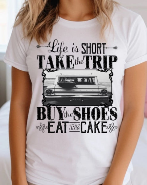 Life is Short Tee - White