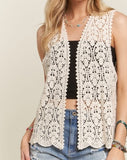 Crochet Vest - Natural