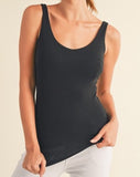 Ribbed Tank Built in Bra  *3//COLORS*