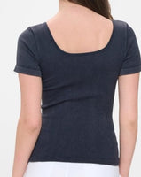 Stonewashed Ribbed Top *5//COLORS*