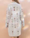 Aztec Print Cardigan