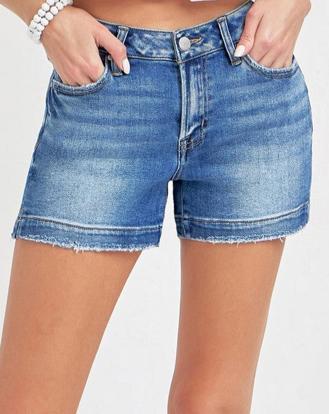 Stretchy Denim Shorts