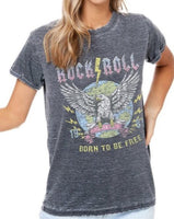 Rock & Roll Born To Be Free T-Shirt - *2//COLORS*