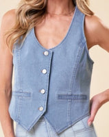 Tailored Denim Vest - *3//COLORS*