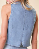 Tailored Denim Vest - *3//COLORS*