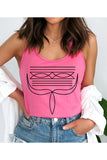 Boot Stitch Racerback Tank *3//COLORS*
