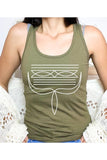 Boot Stitch Racerback Tank *3//COLORS*