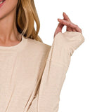 Shark Bite Long Sleeve Top