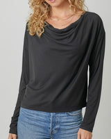 Long Sleeve Cowl Neck Top - *3//COLORS*